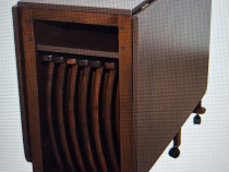 Masa extensibila wenge (6 - 8 locuri) cu 4 scaune + cadou masa mijloc