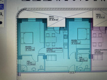 Apartamente 2 camere in bloc Nou