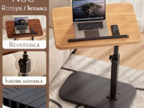 Masa portabila reglabila pentru laptop/tableta | 360&deg; | 30x40 cm
