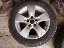 4 Roti (jante aluminiu+anvelope) iarna 185/60 R14