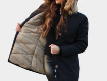 Vand Parka Dama, OCEAN PACIFIC, OPDAI18R34, Regular Fit, Bleumarin, L