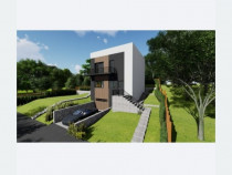 Teren 451 mp cu aut de construcție pentru vila D+P+E 210 mp.