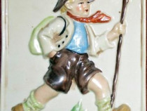Tirolez, miniatură veche din porţelan