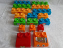 Cuburi tip lego de construit pentru copii ,17 piese