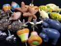 Manere/Butoni mobila copii, cu flori sau animale, figurine