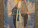 Tablou litografie icoana veche Sfanta Fecioara Maria 70x52cm