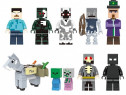 Set 10 Minifigurine tip Lego Minecraft cu Herobrine