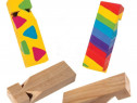 Set 4 Fluiere lemn, perfect pentru copii, petreceri, Baker