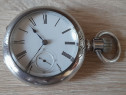 Ceas de buzunar din argint Illinois Watch Co. tranzitional