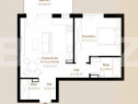 Apartament 2 camere, 48,68 mp + balcon 8 mp, zona Vivo