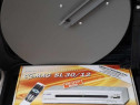 Kit antenă satelit in valiza + receiver rulota,12 si 220 V