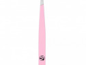 Penseta Sprancene, Profesionala, W7, Slanted Tweezers, Pink