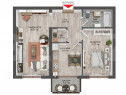 Apartament 2 camere, 54 mp, decomandat, zona Pictor Brana
