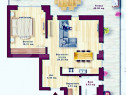 Apartament cu 2 camere +dressing+terasa 40 mp, view zona lou