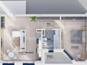 Apartament de lux cu 2 camere, 52,46 mp, zona Rediu