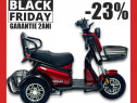 -23%BF Tricicleta electrica 2locuri 600w 60v20ah FULL, FARA PERMIS NOU