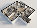 Apartament renovat de vanzare 3 camere 80mp 2 bai balcon zon