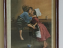 2 tablouri Little Romeo și Copii pe gard print reproduceri