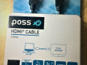 Cablu HDMI de mare viteza cu Ethernet, Poss, HDTV compatibil