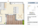 Apartament 2 camere finisat lux, terasa, SEMICENTRAL