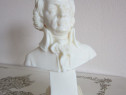 Cadou rar Mozart bust mic Mid-Century alabaster Ruggeri Italia 1950