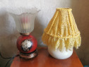 Veche lampa din ceramica veioza vintage abajur floare abajur elegant