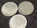 Lot de trei monede din argint 5 franci Franta anii 1960, 1962 si 1963