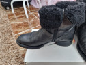 Ghete damă din piele cu blană – mărimea 39