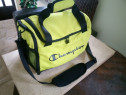 Geantă sport Champion, model de tip "duffel" medie Verde Lime/Negru