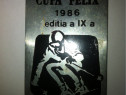 Medalie cupa felix ice -1986 editia 9