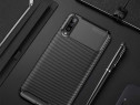 Samsung A50 - Husa Carbon Ultra Slim Din Silicon Neagra