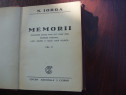 Nicolae Iorga - Memorii vol.2 ( editie veche, rara ) *