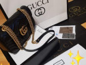 Geantă Gucci Marmont piele naturală 100%,cutie,factura,card