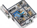 Apartament de cu 3 camere, decomandat, 81,47 mp, zona Galat