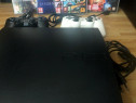 PlayStation 3 Slim 300GB modat cu 2 Controllere, plus 4 jocuri