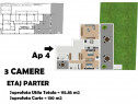 Apartament 3 camere Piata Alba Iulia - curte 130 mp - Birou Dezoltator