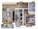 Apartament de 2 camere, loc de parcare inclus, TVA INCLUS