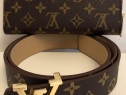 Portofel si curea Louis Vuitton, logo metalic auriu/Franța