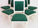 Set 6 scaune verde cu alb cu 2 ani garantie