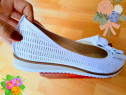 Pantofi damă piele naturală 100%Italia, saculet, etichetă