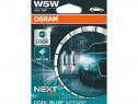 Set 2 becuri halogen Osram W5W Cool Blue Intense NextGen 12V