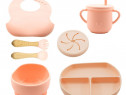 Set Diversificare 8 Piese pentru Bebelusi - Roz / Albastru + CADOU!