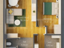 Apartament cu 2 camere etaj intermediar, bloc nou