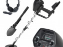 Detector metale,set cu casti,lopata,ajustabil,impermeabil,nou,sigilat!