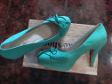 Pantofi turquoise nr.39, NOI