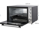 Cuptor electric Kumtel LX-9645FA Pizza & Rotisor XXL, 70 litri, 2500 W