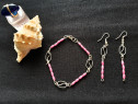 Set bijuterii 10 roz