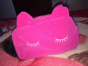 Portfard/Penar cu model pisica roz