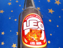 B984-Desfacator Bere vintage sticla mica maro Leo Beer decor