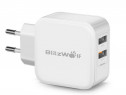 BlitzWolf Incarcator retea 2 x USB 30W NOU-SIGILAT